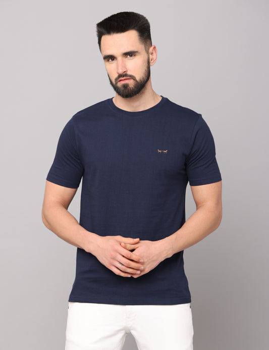 Camiseta Pima Azul Oscuro