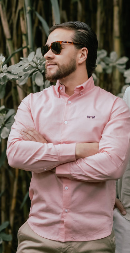 Camisa Peach Oxford