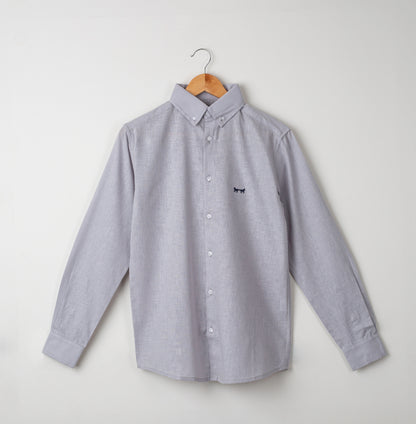 Camisa Lino Castor Grey