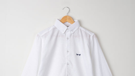 Camisa Lino Ivory White