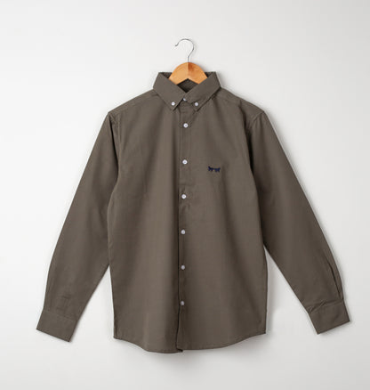 Camisa Lino Olive Green