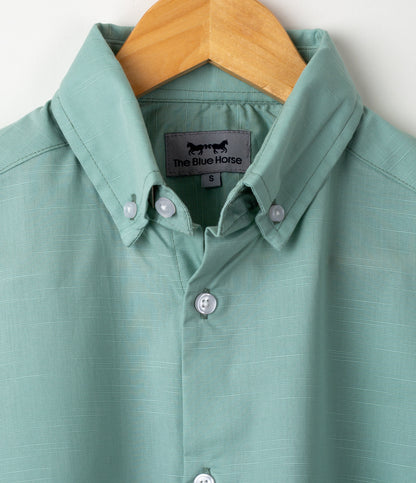 Camisa Lino English Green