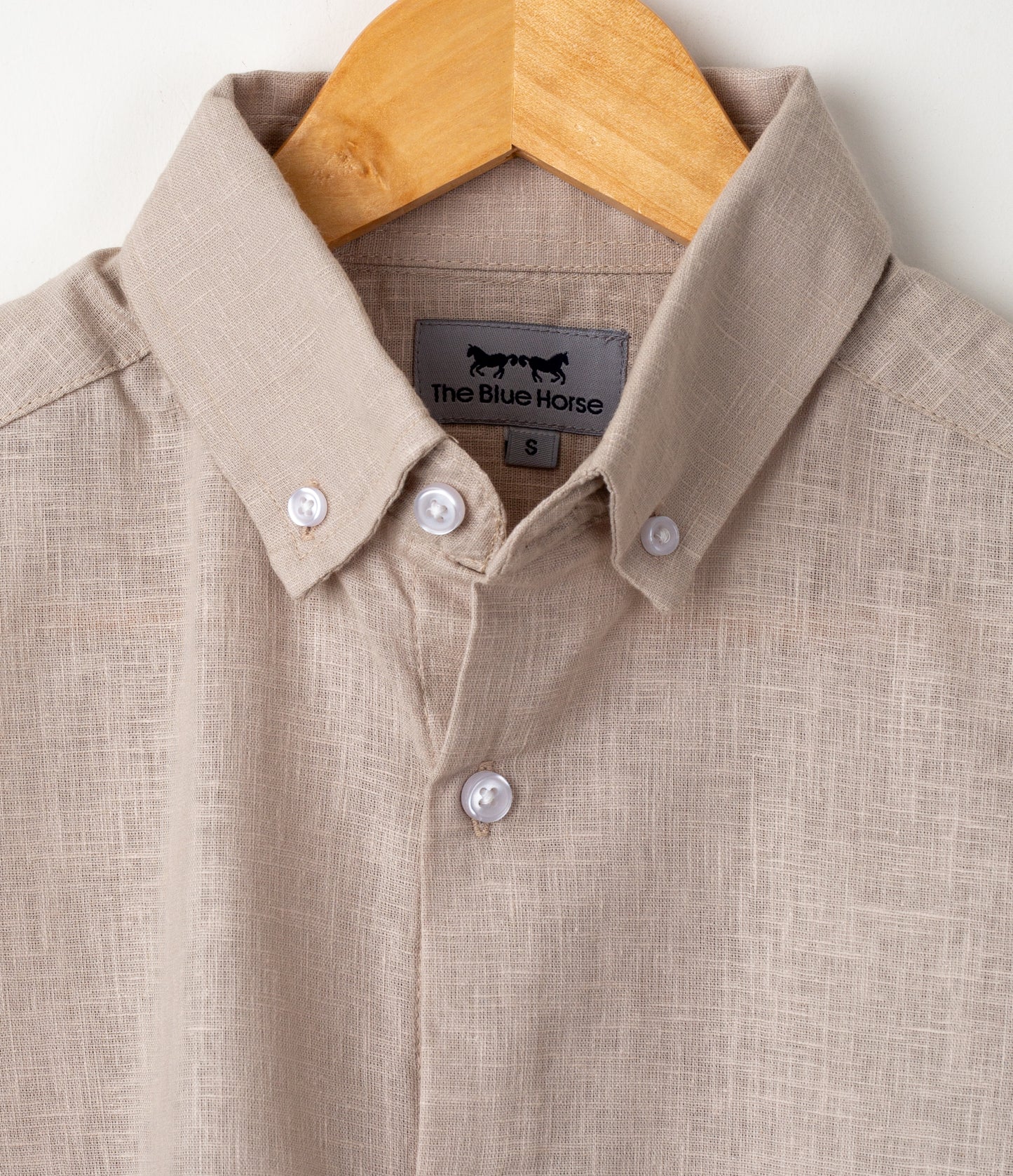 Camisa Lino Pale Khaki