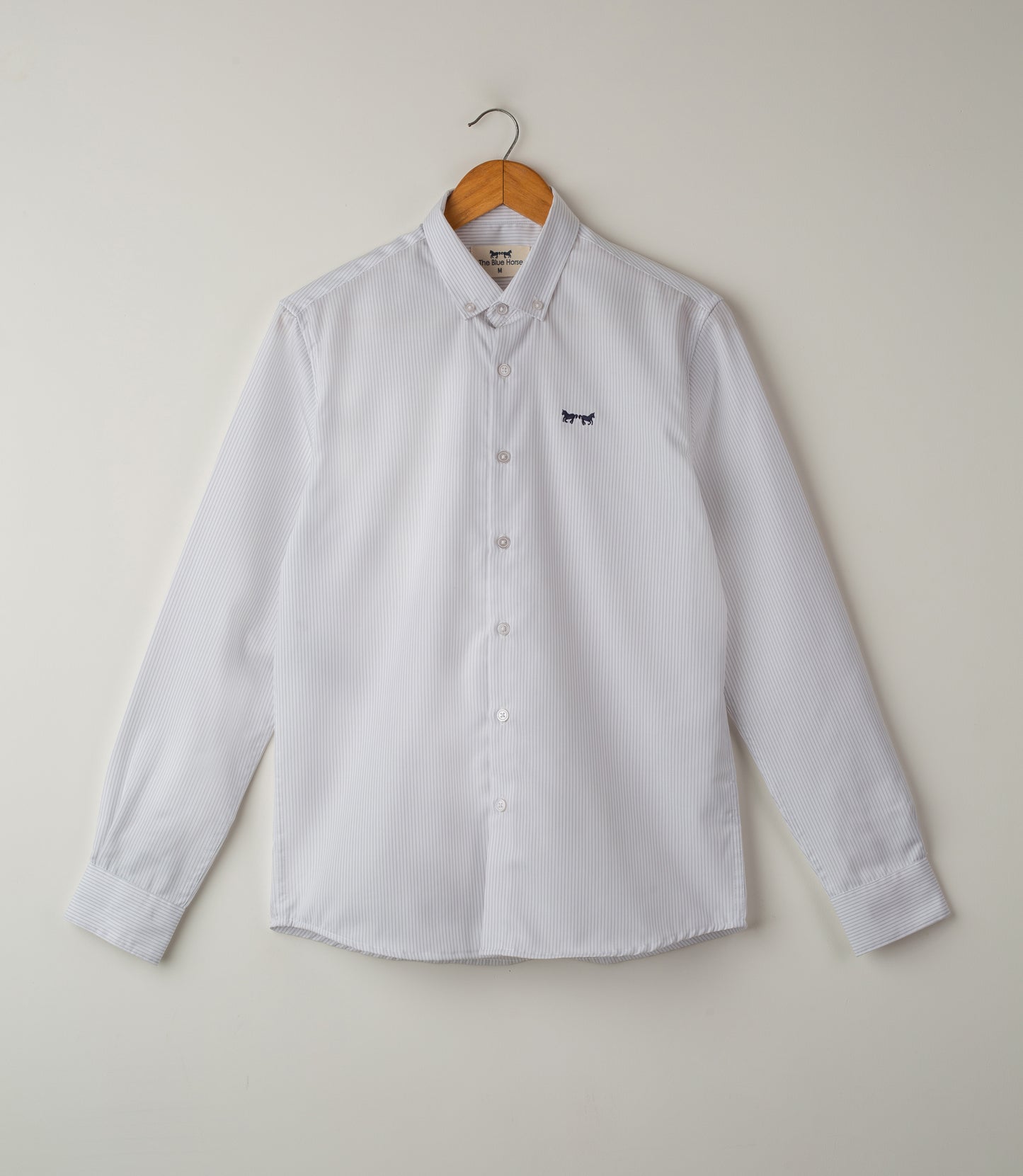 Camisa Twill Blanca Rayas