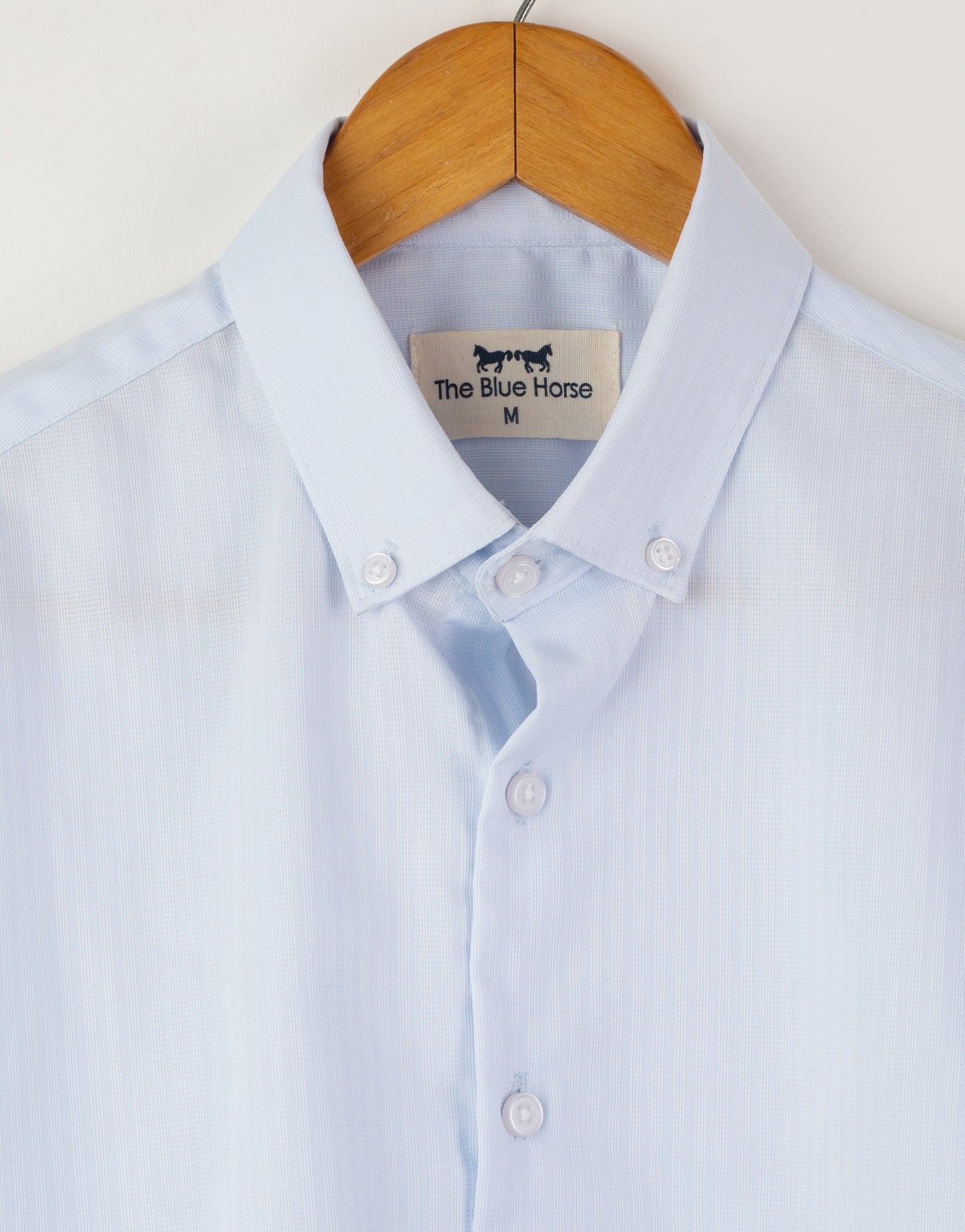 Camisa Twill Azul Claro Rayas