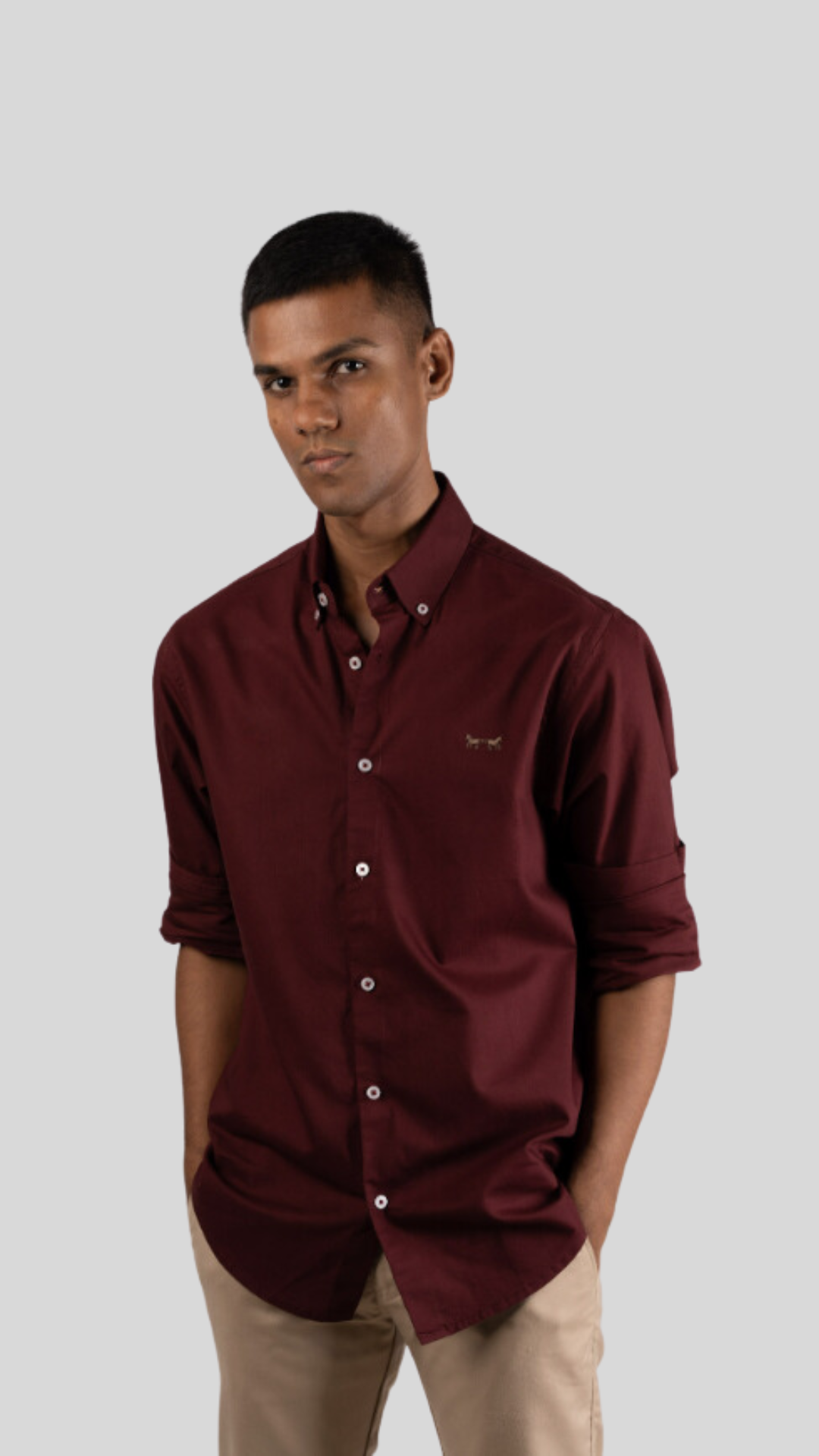 Camisa Marrón Oxford