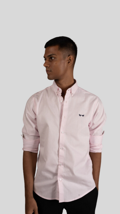 Camisa Rosa Claro Oxford